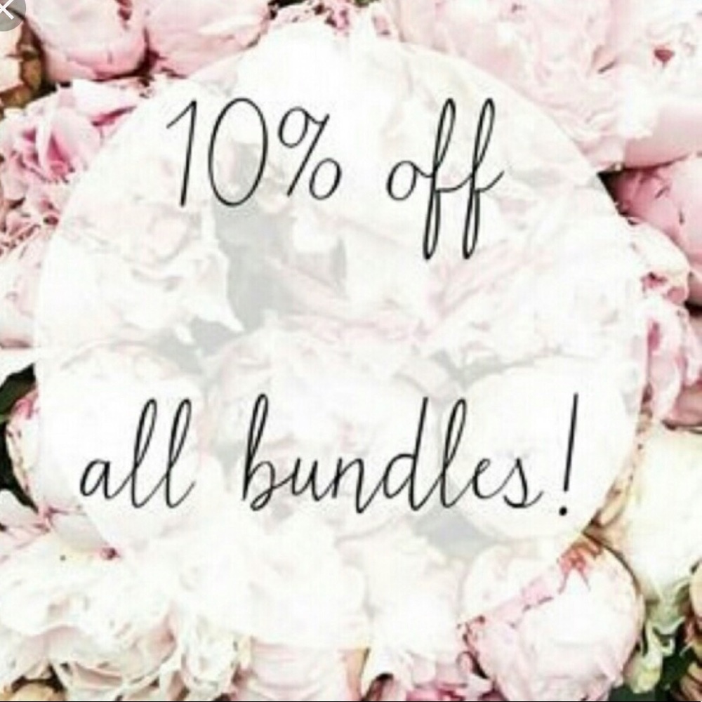10% off bundles plus ONE shipping fee!